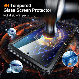 [Jlk] Dành Cho Samsung S25 Ultra ốp lưng s25 fe S24 Plus A16 Ốp Từ Tính Có Tích Hợp Bảo Vệ Màn Hình 360° Vỏ bảo vệ toàn thân Vỏ bảo vệ nhẹ Slim chống sốc trong suốt