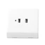 Ổ cắm điện treo tường ngôi sao với 2 4 cổng USB Giải pháp sạc nhanh đa chức năng cho văn phòng tại nhà và định vị công cộng