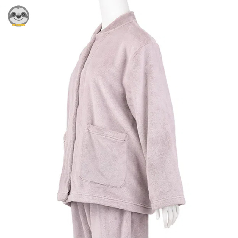 Phong cách Nhật Bản Phong cách Muji / Ấm áp mềm mại Túi lớn / Bộ đồ ngủ dày dặn mùa thu đông / Đồ ngủ cặp đôi thoải mái mềm mại
