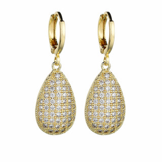 Châu Âu Mỹ ins Phong Cách Mới Kim Cương Ruby Bông Tai Nữ