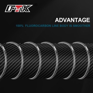 [Gazi1] Dây câu phủ Fluorocarbon 100M 4.136LB-34.32LB Sợi Carbon Monofiber Leader Line Chép Sinking Line Boutique