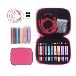SA 10 Cặp Bộ kim đan tròn có thể hoán đổi cho nhau Bộ kim đan tròn ABS có vỏ cho người mới bắt đầu 3 75mm-10mm