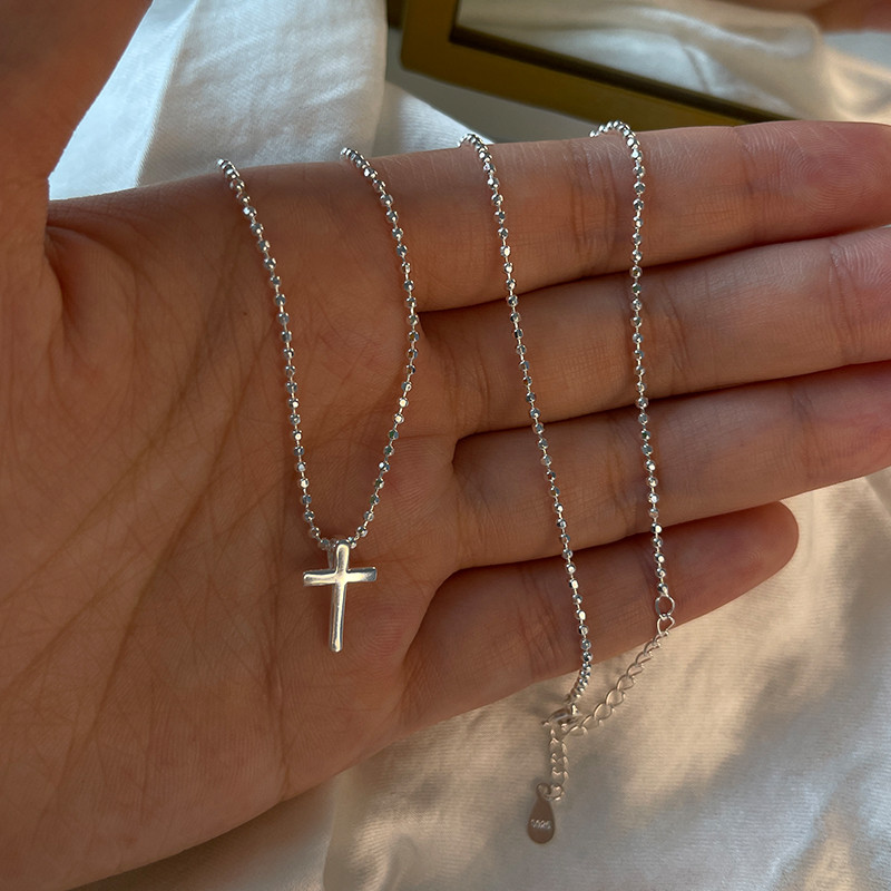 Ảnh 17km Đơn Giản Chữ Thập Mặt Dây Chuyền Vòng Cổ Sáng Hai Lớp Vàng Bạc Dây Chuyền Choker Cho Nữ Trang Sức Phụ Kiện 2