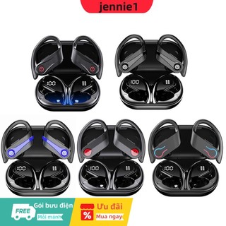 Tai nghe BT 5.3 Tai nghe chống nước Tai nghe nhét tai để chạy bộ thể thao Phòng tập thể dục O [jennie1.vn]