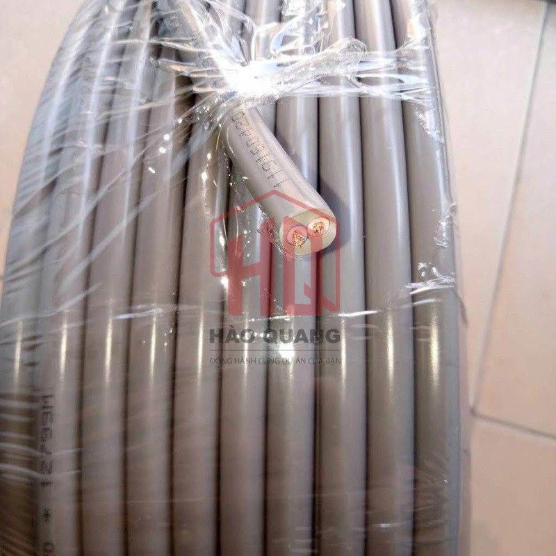 (Mét) Dây Điện Đôi Tròn Daphaco 2x2.5mm Vỏ Xám | Lõi Đồng Nguyên Chất | Dây Dẫn Điện Dân Dụng