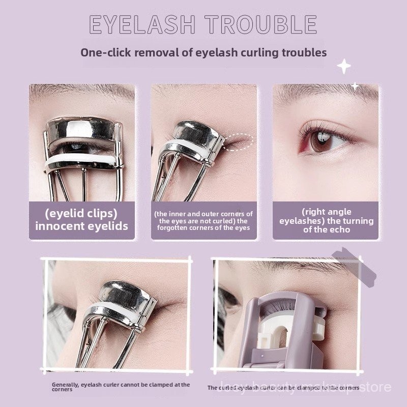 Dụng cụ uốn mi AMORTALS góc rộng uốn cong lâu dài nhỏ gọn cầm tay dụng cụ uốn mi giả PIG8