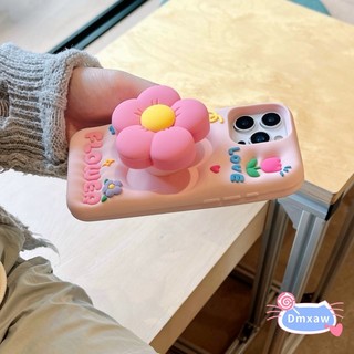 Ốp Silicon Đế Hoa Hồng Cho Xiaomi 15 14 13 Pro Redmi K80 K70 K60 Pro Note 14 13 Pro 5G Vỏ Hoạt Hình Dễ Thương Vỏ Mềm Chống Sốc Có Giá Đỡ