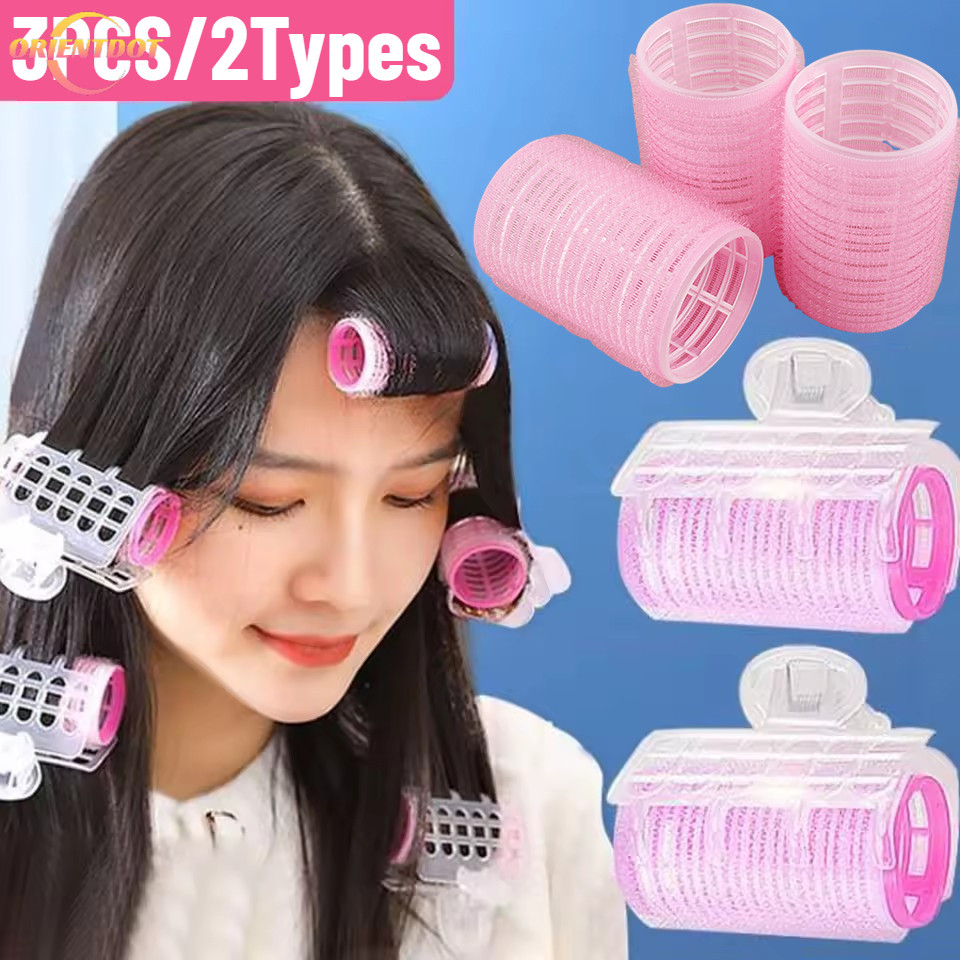 3 Con Lăn Tóc Tự Cầm - Không Nhiệt Tóc Nổ Tập Làm Tóc Dụng Cụ Tạo Kiểu Tóc