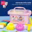 Bộ đất nặn 3D Deli 12/24 màu - Đất sét an toàn, không dính tay, màu sắc tươi sáng, bộ đồ chơi kèm phụ kiện khuôn