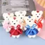 10 Cái Bó Hoa Gấu 12cm Hoạt Hình Búp Bê Bó Hoa Tốt Nghiệp Sinh Nhật Đám Cưới Quà Tặng Trang Trí Tiệc EMKK