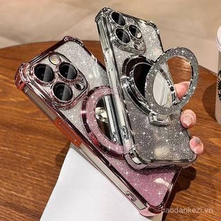 Ốp sang trọng cho Honor X9C Smart x7c 200 Lite 90 70 Pro X8 X8C X7A x7b X9 x9a x9b với giá đỡ gương thẻ lấp lánh Ốp điện thoại chống sốc TPU mềm bảo vệ ống kính máy ảnh