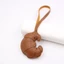 Móc Khóa DARON Croissant, Móc Treo Da PU Hoạt Hình, Móc Khóa Ô Tô Dễ Thương Túi Thời Trang Mặt Dây Chuyền Nam