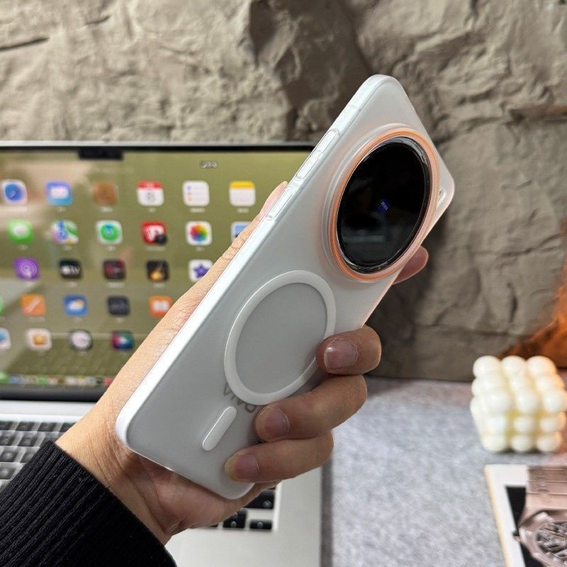 Ốp lưng điện thoại từ tính tương thích với Vivo X200, X200 Pro Mini, trong suốt, mờ, bảo vệ toàn diện, chống rơi cho X100S