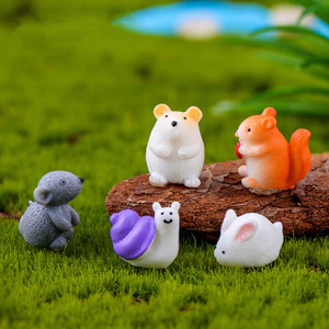 Sáng Tạo Dễ Thương Mini Động Vật Rêu Micro Phong Cảnh Làm Vườn Trang Trí Cảnh Động Vật Đồ Trang Trí DIY Phụ Kiện Trang Trí Nhựa Thủ Công