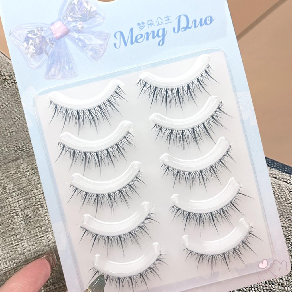 5 Cặp Mô Phỏng Lông Mi Giả Người Phụ Nữ DIY Anime Full Dải Lông Mi Cho Làm Đẹp Mắt Cosplay DIY Trang Điểm