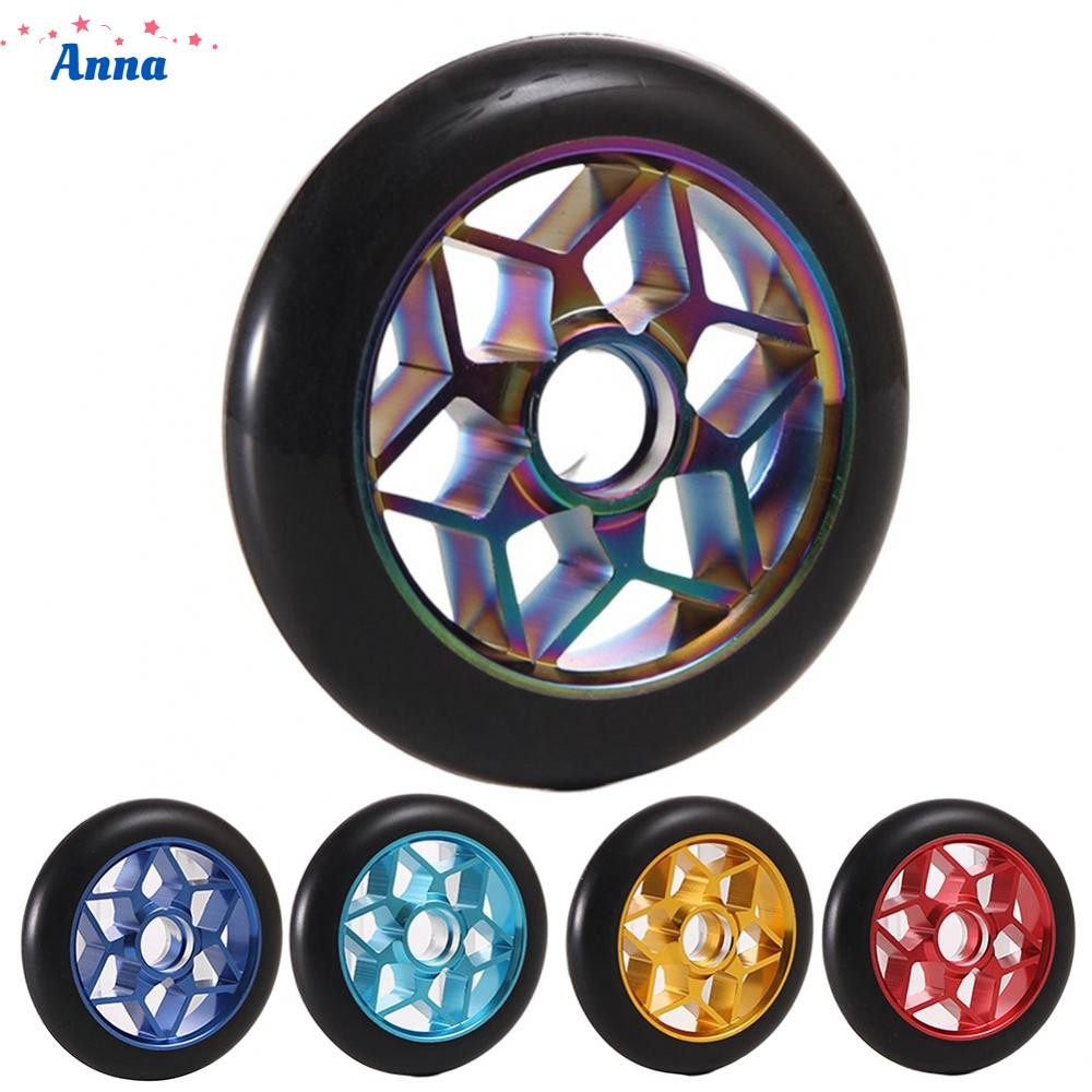 Bánh xe tay ga đóng thế 110mm với vòng bi thép Carbon cao và trung tâm hợp kim
