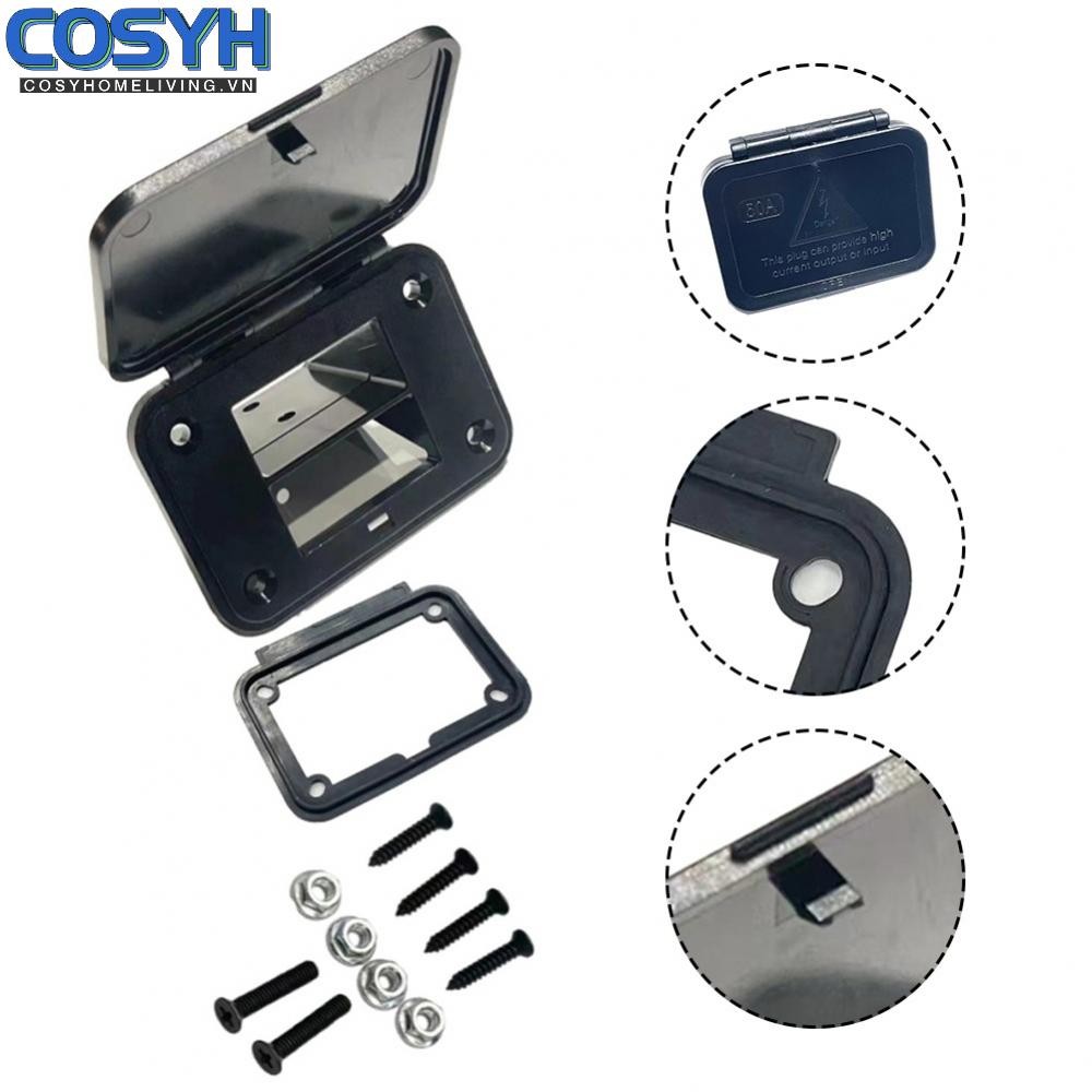 <cosyh>Flush Mount Bracket with Waterproof Pad Long lasting 50A Panel Plug for Anderson