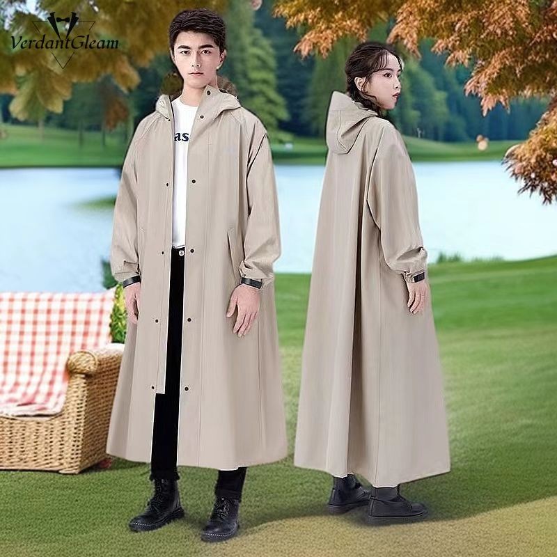 VG Người Lớn Ngoài Trời Đi Xe Điện Unisex Dày Toàn Thân Áo Mưa
