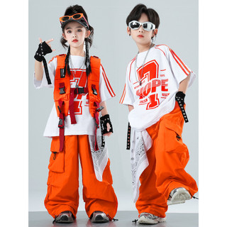 Áo Hip Hop Cho Bé Gái Đồ Nhảy Cho Đồ Nhảy Hiện Đại Bé Trai Trẻ Em Set Đồ Dance Đồ Biểu Diễn Cho Đồ Nhảy Zumba