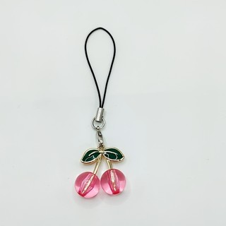 Mặt dây chuyền điện thoại di động Mặt dây chuyền đào anh đào trong suốt