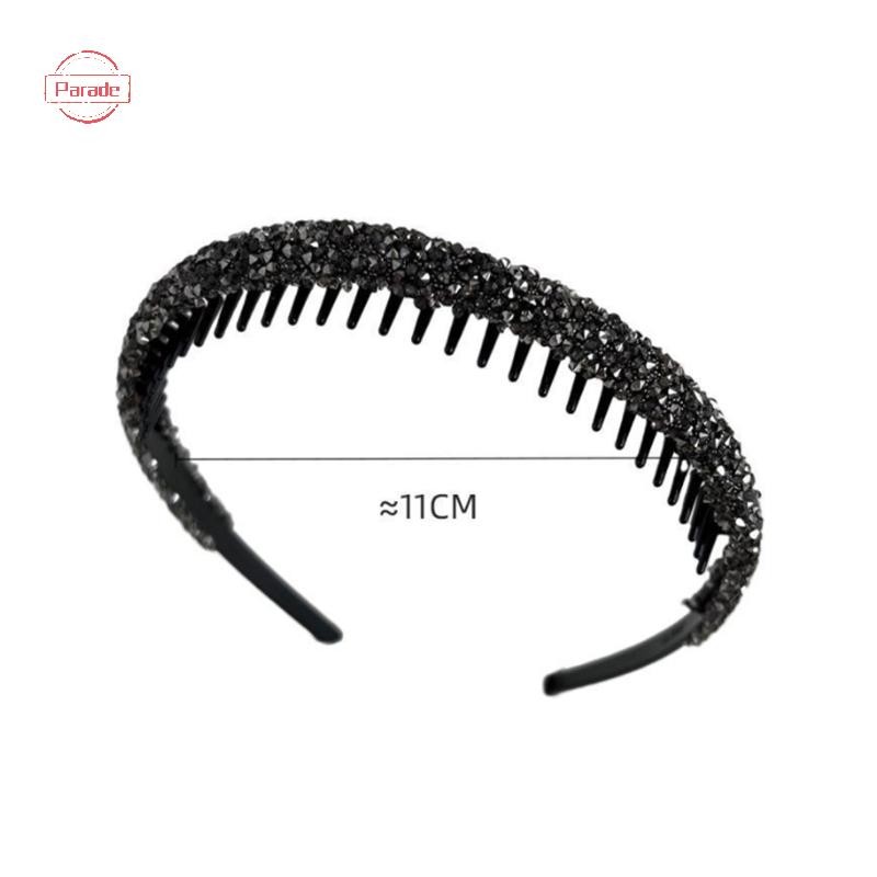 Parade Chống Trơn Trượt Kim Cương Giả Tóc Vòng Ban Nhạc Nữ Răng Co Giãn s Dành Cho Nữ Sáng Bóng Tóc Vòng VN