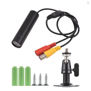 Hilivn) Camera quan sát Mini 1080P Camera an ninh có dây Camera giám sát trong nhà Ống kính 3.6mm Góc rộng 2MP cho DVR giám sát tương tự có giá đỡ gắn tường, hệ thống PAL
