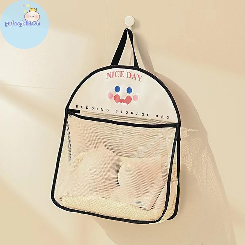 Pufangbliss Túi Bảo Quản Treo Tường Túi Lưới Thoáng Khí Tất Túi Bảo Quản Tủ Quần Áo Người Tổ Chức Túi Bảo Quản Búp Bê VN