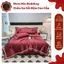 Bộ Chăn Ga Gối Phi Lụa Vân Chìm Màu Sắc Đơn Giản Nhưng Sang Trọng - MemMinbedding Luxury