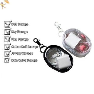 [Gou] 1 Hộp Đựng Trang Sức Nhựa Trong Suốt Hộp Bảo Quản Túi Bí Ẩn Có Móc Khóa Túi Búp Bê Dễ Thương Tổ Chức Chống Bụi VN