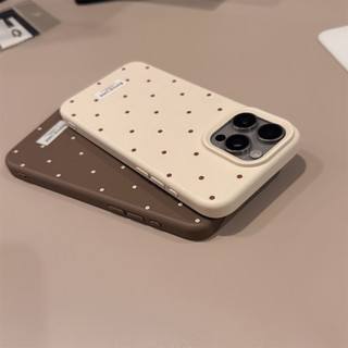 Ốp Điện Thoại Đơn Giản Chấm Trơn Cho IPhone 16 15 15pro Max 13 Mini 14 14pro 14max 12 11 Pro Max IX XR SE2 Plus Bìa Mềm