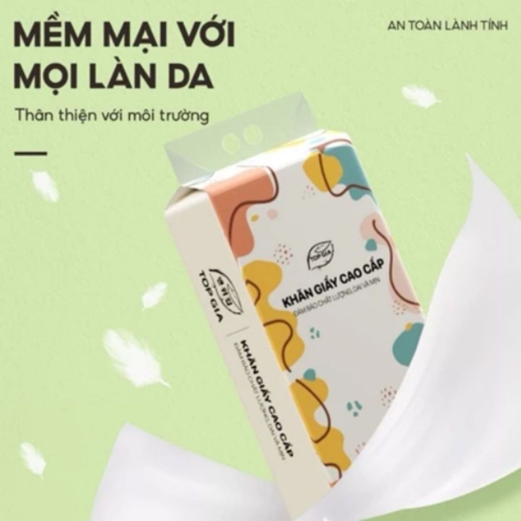1 Bịch Khăn Giấy Top Gia Đa Sắc, Giấy Vệ Sinh, Giấy Rút Treo Tường 4 Lớp 1280 Tờ - SHOPMH1