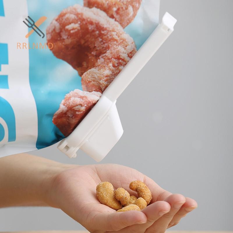 Rrlnmd 2 Chiếc Túi Đựng Thực Phẩm Kẹp Có Nắp Niêm Phong Kẹp Sữa Bột Ăn Nhẹ Kẹp Thực Phẩm Nhà Bếp Chống Ẩm Chip Túi Sữa Kẹp MỚI