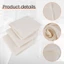 Vải Muslin để nấu ăn, 50X50cm, Vải phô mai viền lớp để căng thẳng, Vải phô mai Cotton nguyên chất không tẩy trắng 3 chiếc