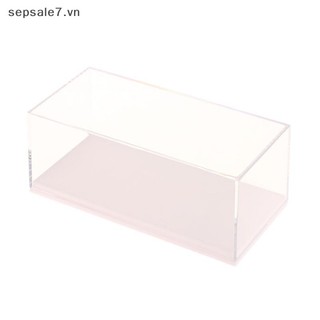 [-d] Hộp trưng bày mô hình ô tô tỷ lệ 1: 64 Vỏ chống bụi Acrylic trong suốt Vỏ cứng Bộ sưu tập Bảo vệ hình thu nhỏ {vn}