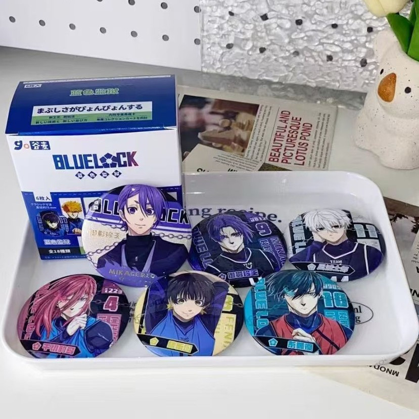 Huy hiệu hộp mù Blue Lock - Pin 75MM kèm phụ kiện thẻ Itabag | 18 thiết kế bao gồm các phiên bản thông thường, bất ngờ và đặc biệt | Quà tặng quạt Anime