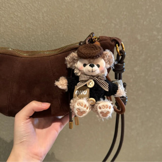 Thu Đông Retro Shirley Hoa Hồng Duffy Gấu Túi Mặt Dây Chuyền Xe Móc Khóa Nữ Sang Trọng Búp Bê Búp Bê Búp Bê Quà Tặng 12.19 XRJC