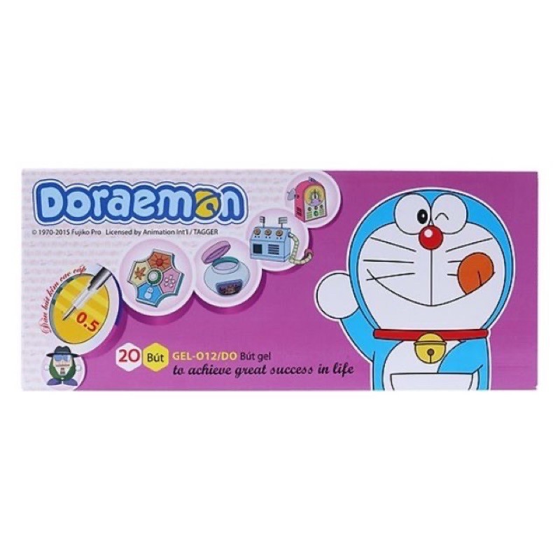 [ 5 CÂY ] Bút bi nước Thiên Long Đô Rê Mon GEL012/DO