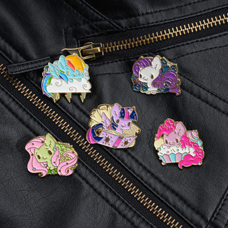 Hoạt Hình Truyền Hình 'My Little Pony 'Trâm Cài Hoạt Hình Dễ Thương Men Huy Hiệu Ba Lô Phụ Kiện Quà Tặng Cho Bạn Bè