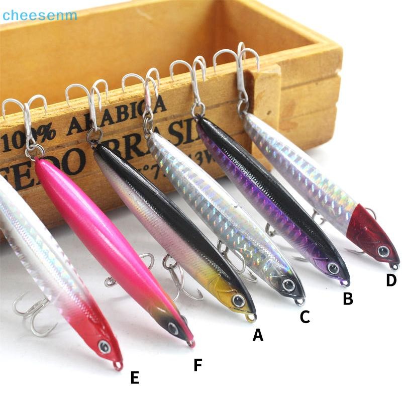 Cheenm Đúc Dài Chìm Bút Chì Mồi Giả Mồi Cứng 10g / 14g / 18g / 24g Road Runner Mồi Warp Bass Mandarin Bass VN
