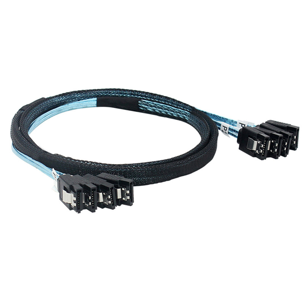 Cáp nữ đa giao diện JMT 90 độ / 180 độ Sata sang Sata 4.0 7P có lưới bện cho máy chủ máy tính Sata SSD