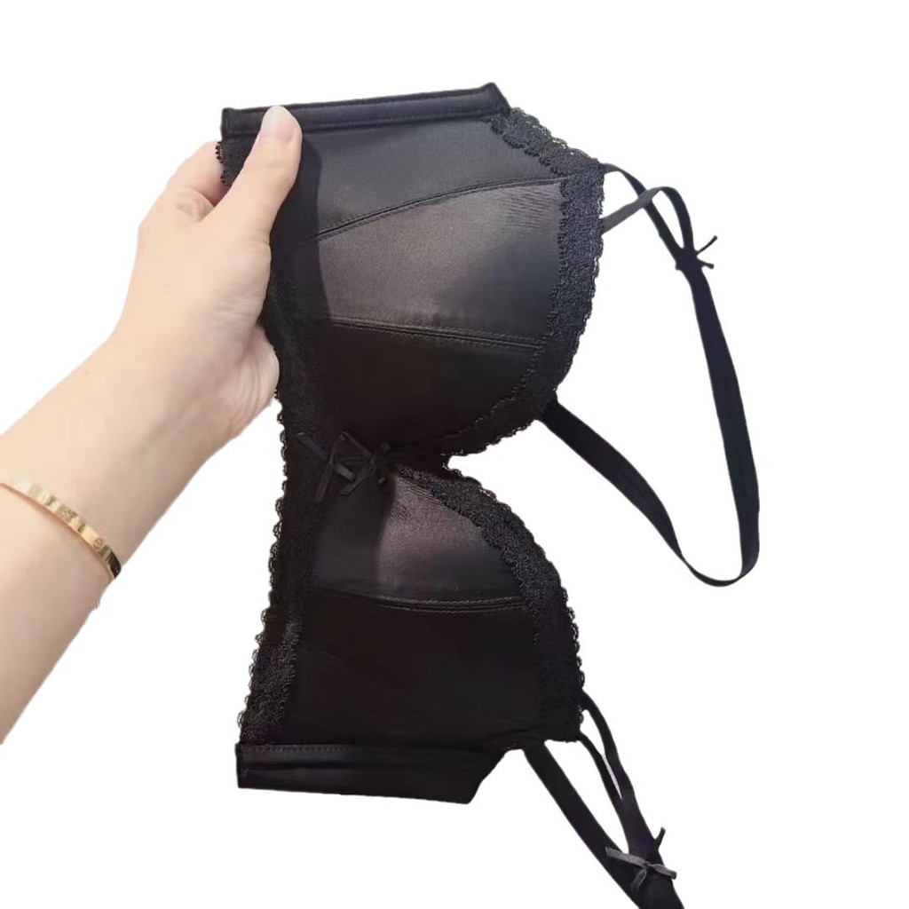 Liền Mạch Satin Vừa Mỏng Cốc Quần Lót Ngọt Ngào Tập Hợp Thoải Mái Thoáng Khí Liền Mạch Không Vòng Thép