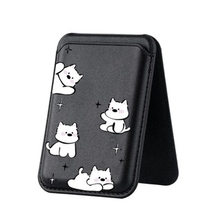 Ví họa tiết chó con dễ thương cho iPhone 16 16promax 15 14 13 12 11 Pro Max Plus Thẻ da Giá đỡ điện thoại cho vỏ bỏ túi