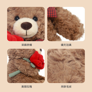 Vui Vẻ Gấu Hoa Hồng Sang Trọng Đồ Chơi Búp Bê Dễ Thương Gối Ngủ Cô Gái Búp Bê Nhỏ Búp Bê Quà Tặng Sinh Nhật
