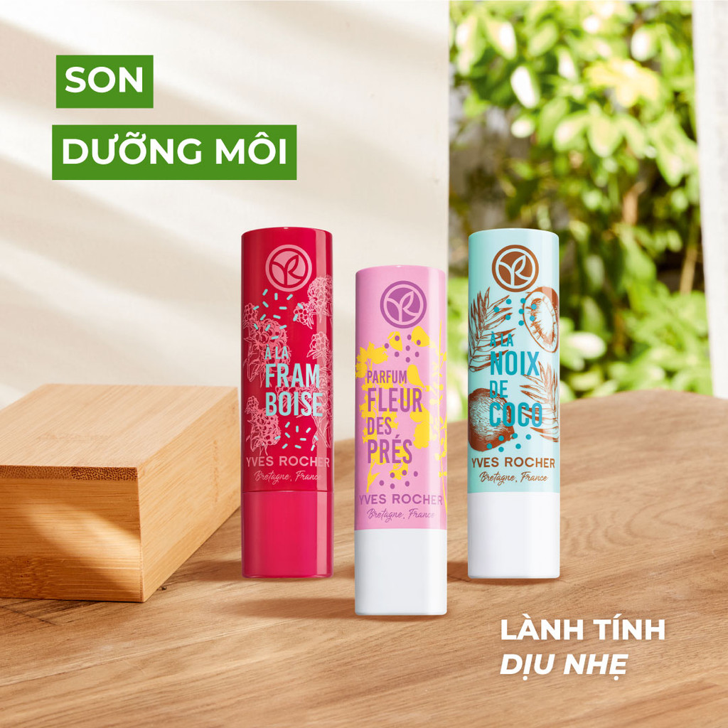 Ảnh Son dưỡng môi Yves Rocher Lip Balm 4.8G (đa dạng mùi hương) 1