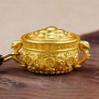 [TẶNG MÈO THẦN TÀI] Móc Khoá Bát Tụ Bảo Đã Khai Quang 12 Con Giáp Kèm Túi Nhung Đựng - Chất Liệu Hợp Kim