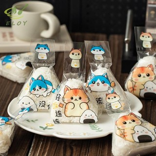 [MAO] 50 / 100 Chiếc Gạo Tam Giác Nhật Bản Túi Đóng Gói Dùng Một Lần Nori Onigiri Túi Sushi Làm Sushi Khuôn Phụ Kiện Bento VN