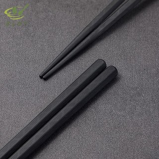 [ELOY] 1 Cặp Hợp Kim Trung Quốc Đũa Thực Phẩm Nhật Bản Que Sushi Nhật Bản Có Thể Tái Sử Dụng Máy Rửa Bát Chống Trượt Hình Tre An Toàn Chop Cấp Thực Phẩm VN