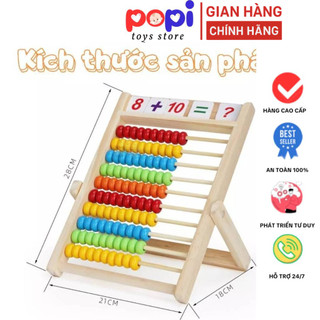 Bộ Đồ Chơi Trí Tuệ Bảng Tính Thông Minh  Tặng Kèm 100 Thẻ Số Và 100 Que Tính phát triển tư duy cho bé GO91
