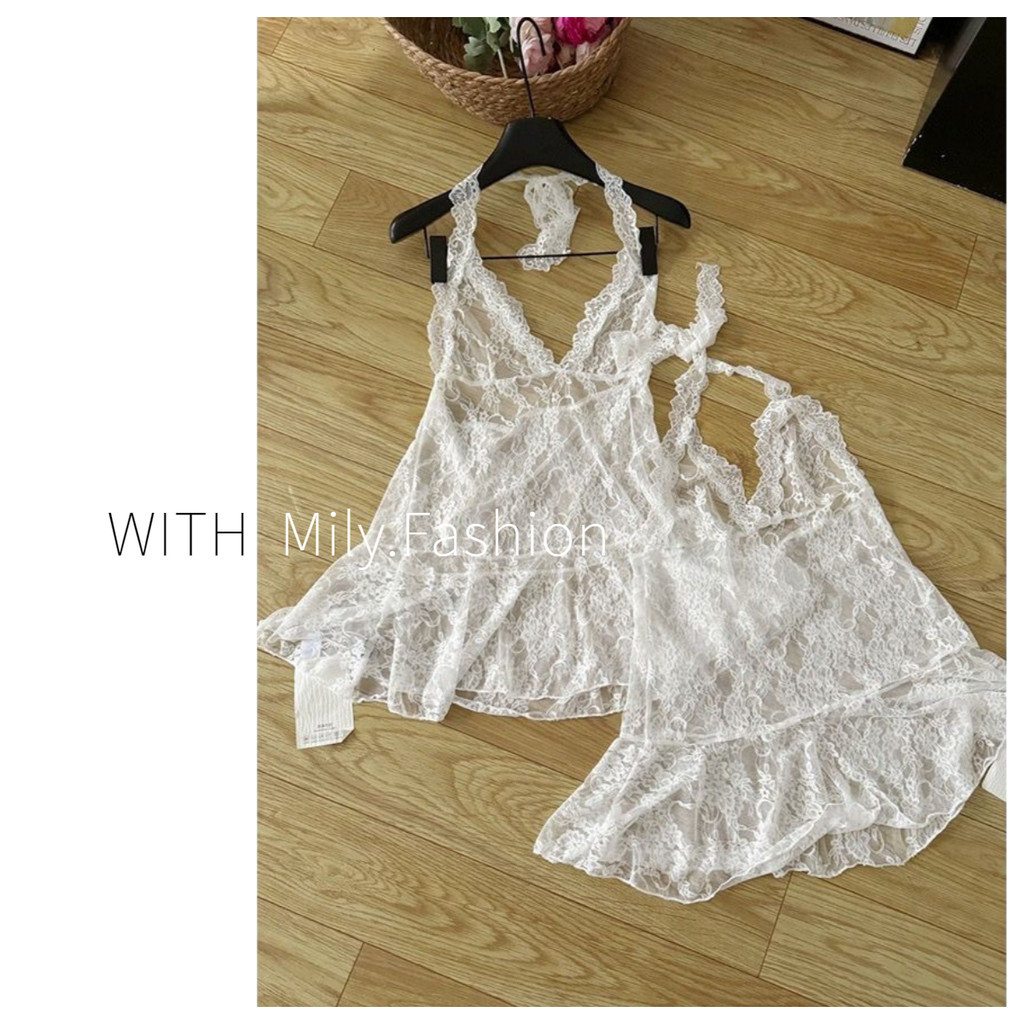 Milyfashion Phiên Bản Hàn Quốc Ngọt Cay Bên Trong Mặc Bên Ngoài Dây Áo Vest Ren