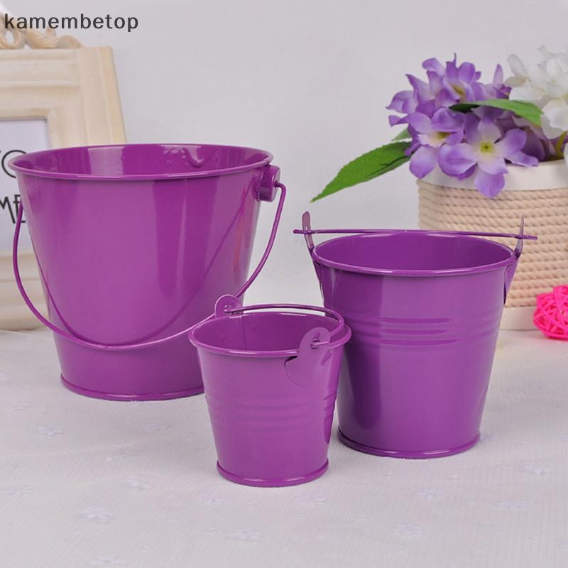 Beto Mini Kim Loại Nhiều Màu Sắc Xô Kẹo Keg Pails Tiệc Cưới Ủng Hộ Trang Trí DIY n